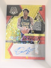 2022-23 Mosaic Fast Break Red Prizm Auto RC Ochai Agbaji 3/49 Utah Jazz