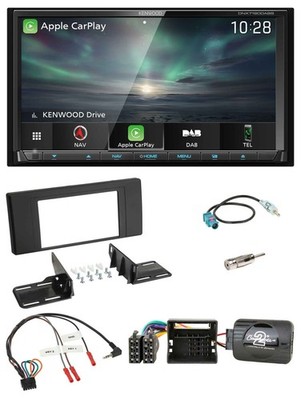 Kenwood Bluetooth USB 2DIN Lenkrad TMC DAB Navigation für Land Rover Range Rover
