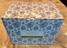 Jot & Mark Greeting Card Organizer Box Set | Decorative Recipe Tin Box, Tab Divi