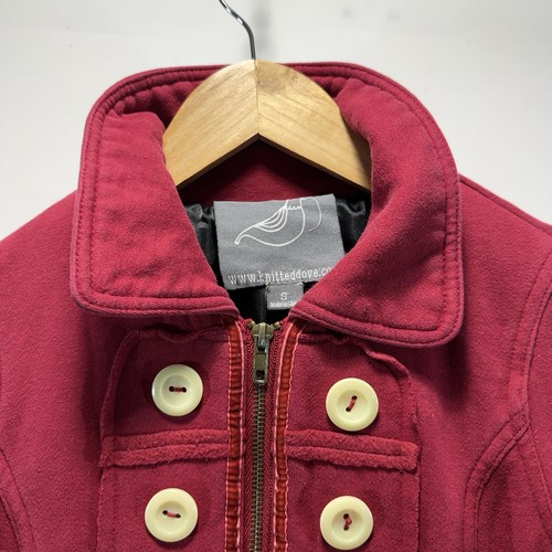 Knitted Dove Anthropologie Front Button Pea Coat Long Sleeve Pocket Size S - Imagen 7 de 15
