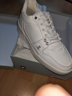 leandro lopes sneaker low top jordy v white pattent silver