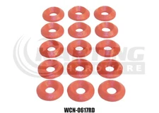 Metric Nylon Cup Washers (Red) M6 X 19mm Conical Washers 15 Pack