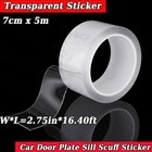 Car Door Sill Transparent Anti-Collision Protection Strip For Mercedes Benz Part