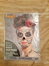 Day of the Dead Face Tattoos