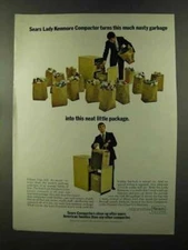 1973 Sears Lady Kenmore Compactor Ad - Nasty Garbage