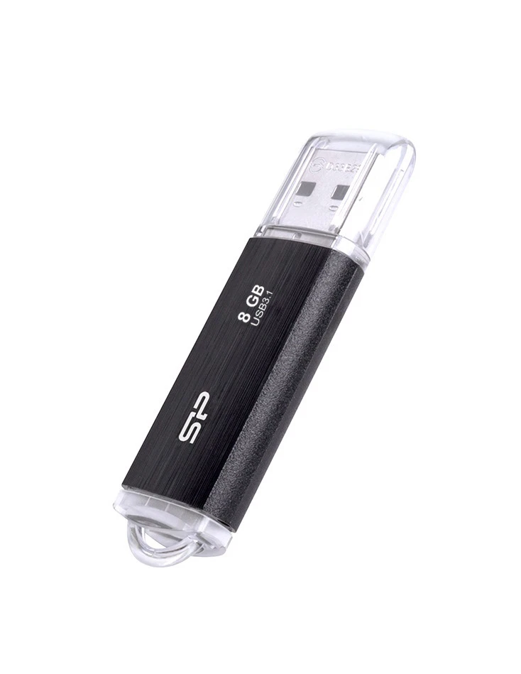 8GB Silicon Power Blaze B02 USB3.1 Flash Drive Black - Image 2 of 3