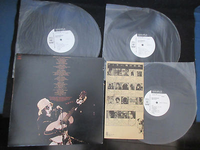 Bob Dylan Masterpieces Japan Planned Triple Vinyl LP Promo White