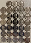 1965-67 P 1968-1998 S Washington Quarter Proof 33 Coin Set US Mint Minor Toning
