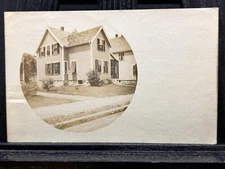 Melrose, Massachusetts Residence View House Malden Real Photo Postcard MA RPPC