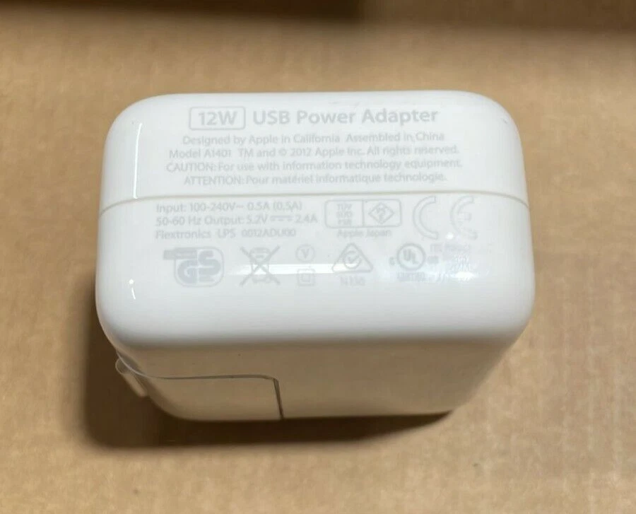 Apple 12 W USB Wall Charger Block Power Adapter For ALL iPhone, iPad 1 PACK OEM - Image 2 of 4