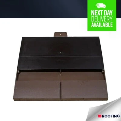 ULTI-MATE Plain Roof Tile Vent | Ventilation For Clay/Concrete Tiles - BROWN