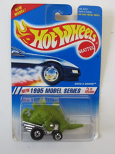 1995 Vintage Hot Wheels #345 1995 Model Series 4/12 SPEED-A-SAURUS Green w/BW Sp