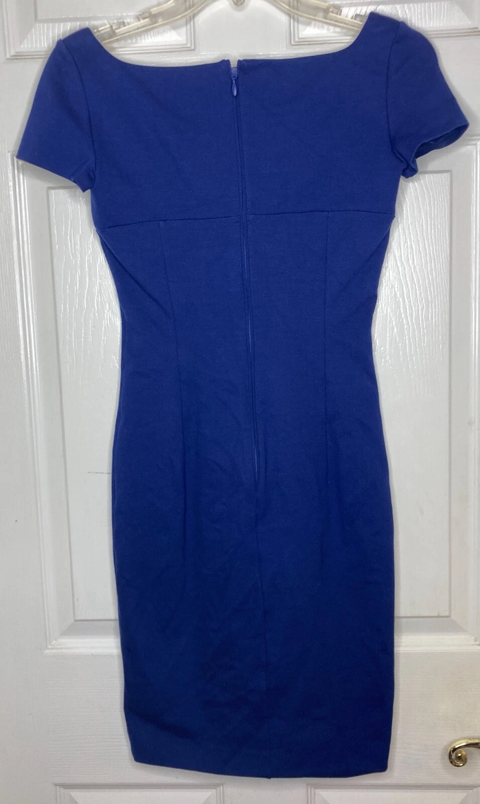 Abito donna DSQUARED2 blu scollo a scoop cappuccio maniche bodycon elasticizzato taglia XS US INtime OTTIMEioni