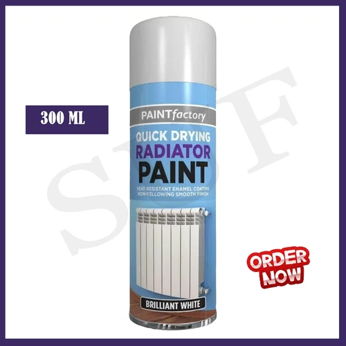 Radiator Paint Quick Drying 400ml heat resistantquick drying White  rapide