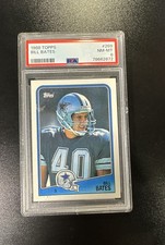 1988 Topps - Bill Bates #269 -Dallas Cowboys - PSA _NM-MT 8 