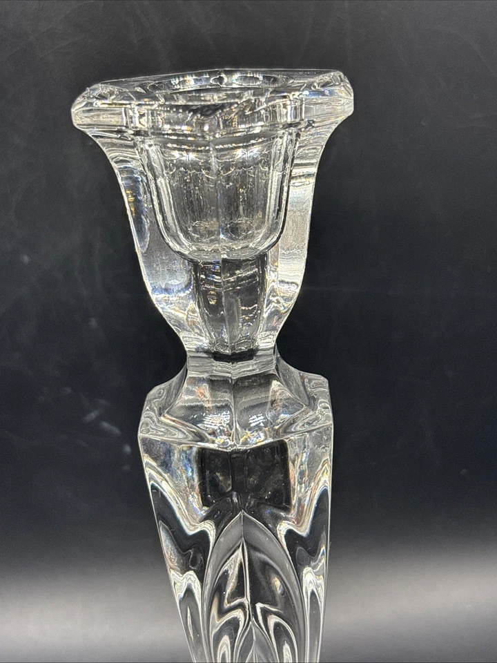 Juego De 2 Candelabros Candelabros De Vidrio De Colección Foto 4 de 4