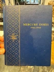 1916-1945 Mercury Head Dime Collectible Whitman Coin Album - Included 61 Coins!