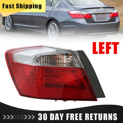 Driver Left Halogen Tail Light Outer For 2013-15 Honda Accord Sedan EX LX Sport