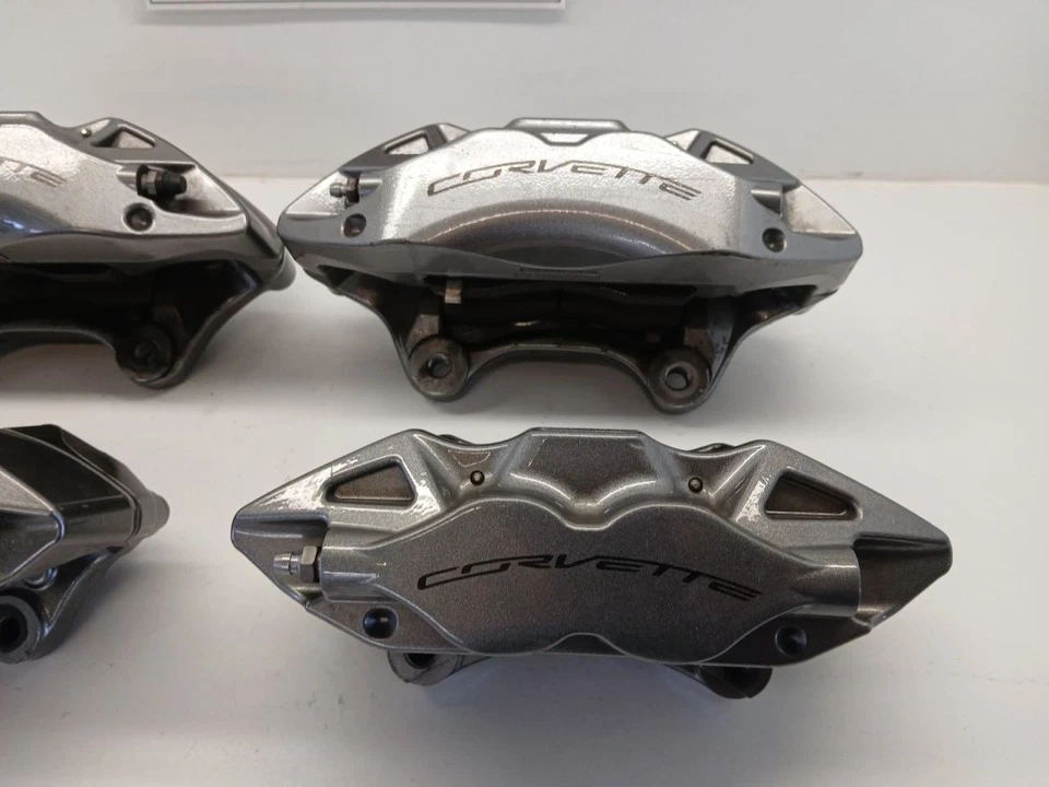 14-19 CORVETTE C7 STINGRAY BASE SET OF 4 CALIPERS,SILVER OPT JL9 — 第 3/4 张图片