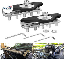 Led Light Bar Mounting Brackets, 2PCS Stainless Steel Universal Pillar Hood Led