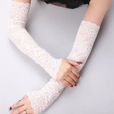 Summer Sun Protection Gloves Ice Lace Sleeves Driving Arm Guards Long Holiday