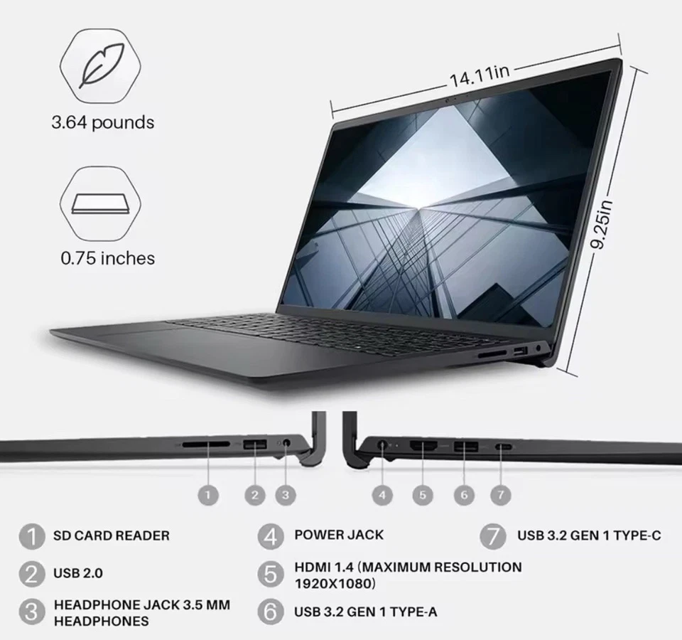 Dell Laptop/ Touchscreen, 15.6”, Windows 11 , 32GB Ram, 1T Memory - Image 3 of 4