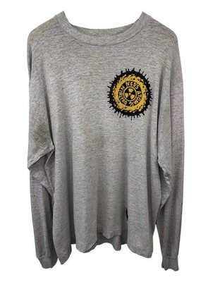 VTG 90s Neds Atomic Dustbin Grey Punk Rock Grunge Band Tee Shirt XL Distressed 