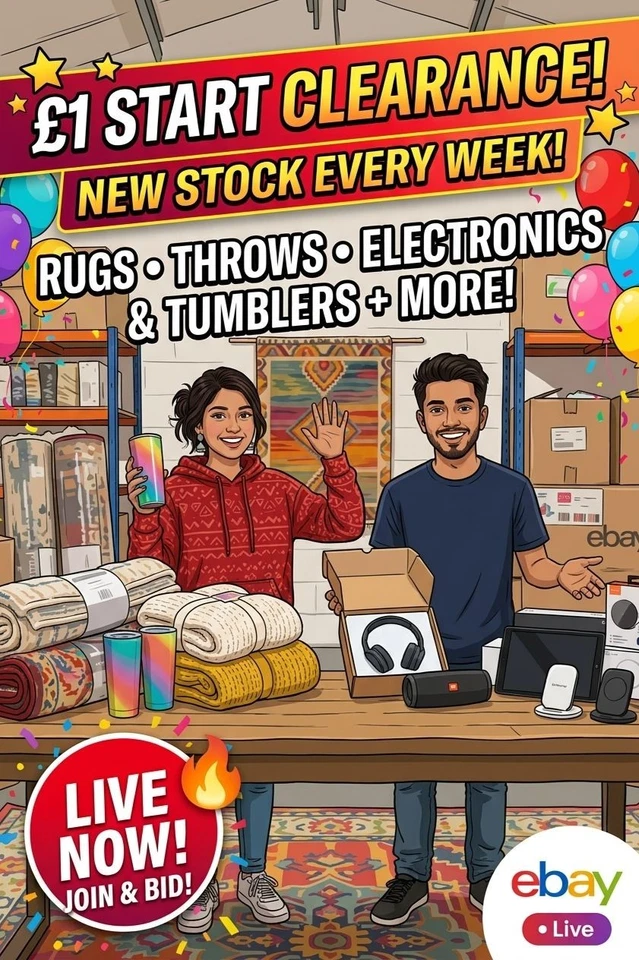 £1 START AUCTIONS! Everything Must Go | Huge Steals!