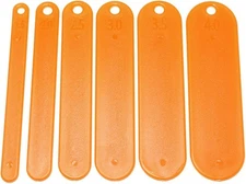 6pcs Netting Shuttles Kit - 6 Size Tackle Plastic Net 13 centimeters, Orange 