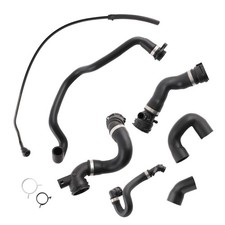 Radiator Coolant Water Hose Pipe Kit 7 Hoses Fit For BMW 128i 2008-2013 Fit For
