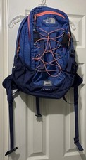 THE NORTH FACE Borealis Backpack Commuter School Laptop Hike Blue & Salmon/Coral