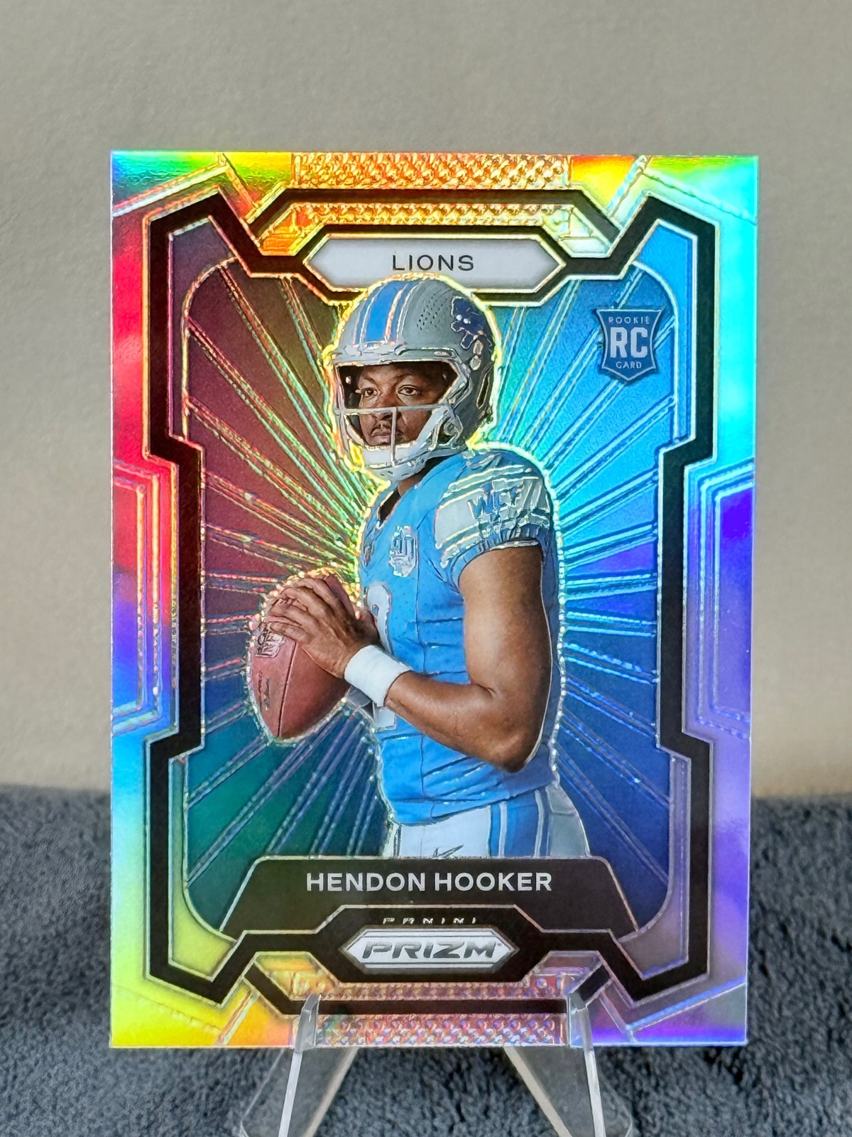 2023 Panini Prizm #315 Hendon Hooker Rookie Variations Prizm Silver