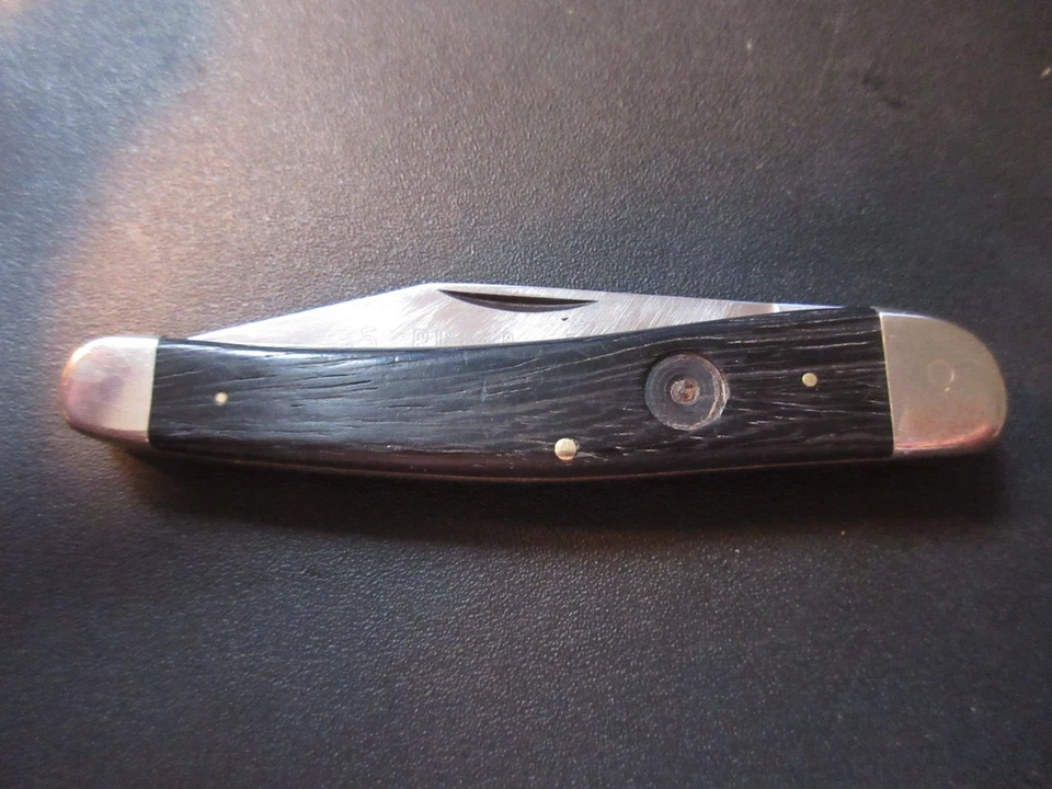 Vintage 1971 Puma Junior 835 Knife Germany Wood Knife Hunter Folding - Image 2 of 4