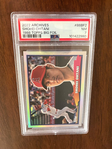 2022 Topps Archives - 1988 Topps Big Foil Shohei Ohtani #88BF-2 PSA 7