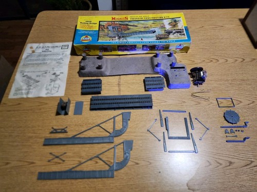 Vintage AHM 5818 Rolling Lift Bridge HO Scale with Gear Box Motor (Complete Set)