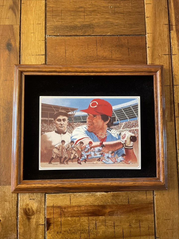 Pete Rose Autographed Signed 1985 Limited Edition Plaque w Two Vintage SI's - Image 2 of 4