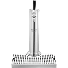 Kegerator Tower Kit, Single Tap Beer Conversion Kit, Stainless Steel Keg Beer To