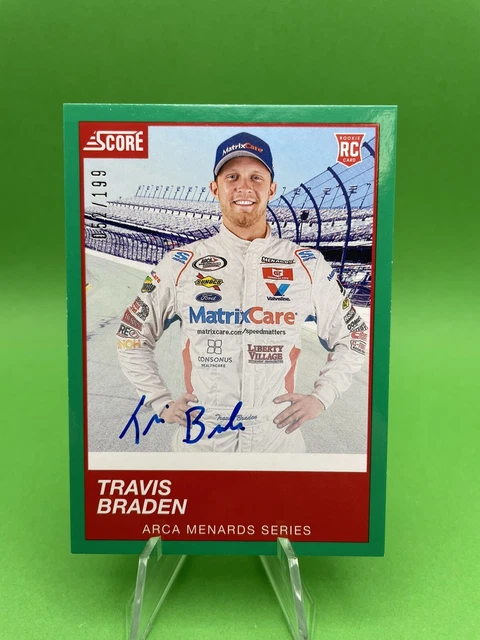 2020 Nascar Chronicles Racing Score Travis Braden Auto Autograph Signed /199 RC