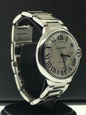 Cartier Ballon Bleu 42mm Stainless Steel Silver Guilloche Dial Ref. W69012Z4 4
