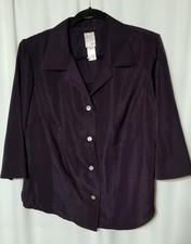 Plus  Womens Roman's Eggplant Size 16w 1x  Jacket 
