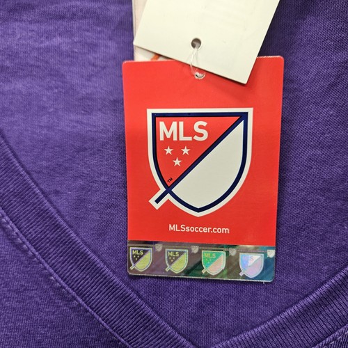 MLS Women's Medium Purple Orlando City Printed Logo T-Shirt NWT - Picture 5 of 13