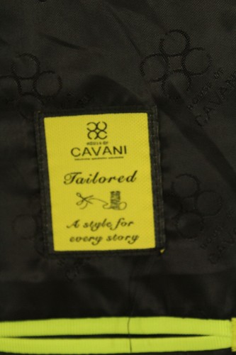 CAVANI 38R GREY BOX CHECK 2 PIECE SUIT JACKET & WAISTCOAT BNWT - Picture 13 of 21