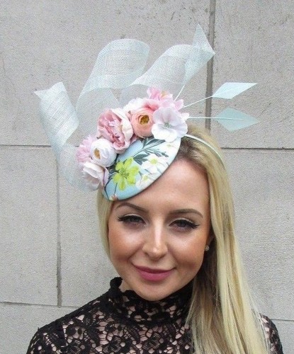 Floral Flower Feather Hat Fascinator 