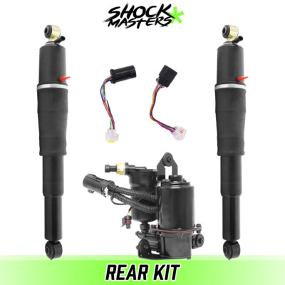 Rear Air Ride Air Shock Compressor Kit for 2003-2014 Cadillac