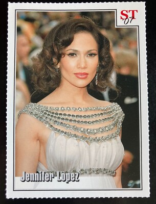 Jennifer Lopez trading card 2007 Spotlight Tribute 4-Star Trivia  #49