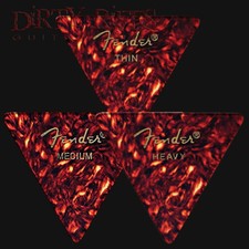 12 plettri per chitarra Fender 355 guscio in celluloide sottili, medi o pesanti