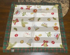 VTG Women  s Liz Claiborne Christmas Holiday Scarf 20  X 20  