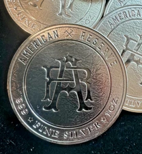 ASAHI AMERICAN RESERVE EAGLE 1 OZ .999 FINE SILVER ROUND GEM BU - IN STOCK!!