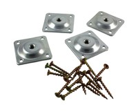 Sofa Or Table Leg Attachment Plate (set Of 4) 5/16-inch Bracket... Free Shipping Sofa Or Table Leg Attachment Plate (set Of 4) 5/16-inch Bracket... Free Shipping