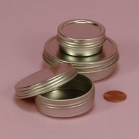 Screw Top Round Steel Tin Can, 1oz (24 Per Pack), New, Free Shipping on sale Screw Top Round Steel Tin Can, 1oz (24 Per Pack), New, Free Shipping on sale